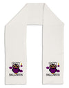 Owl Purple Text Adult Fleece 64&#x22; Scarf-TooLoud-White-One-Size-Adult-Davson Sales