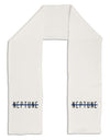 Planet Neptune Text Only Adult Fleece 64&#x22; Scarf-TooLoud-White-One-Size-Adult-Davson Sales