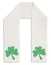 St. Patrick's Day Shamrock Design - Shamrocks Adult Fleece 64&#x22; Scarf by TooLoud-TooLoud-White-One-Size-Adult-Davson Sales