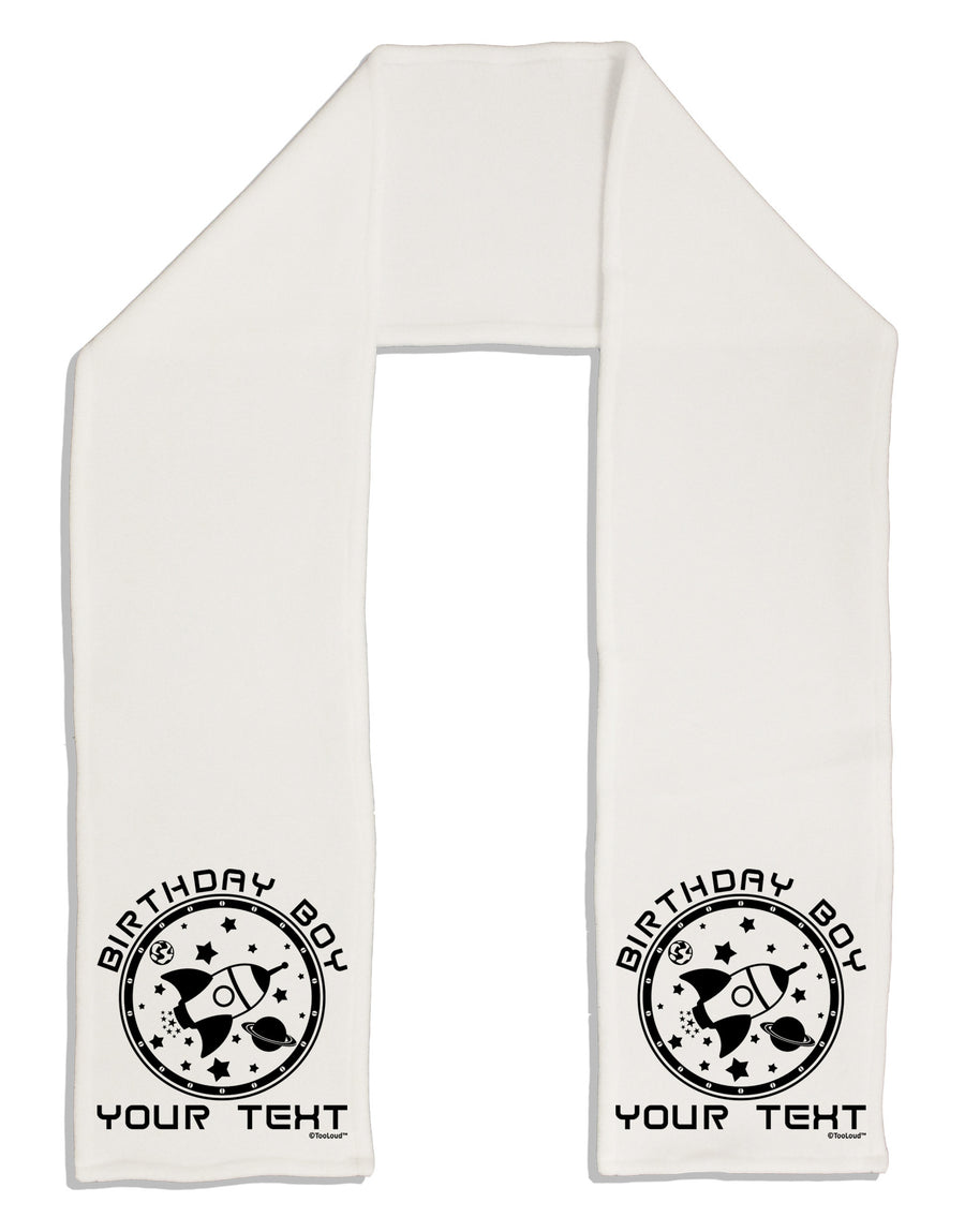 Personalized Birthday Boy Space with Customizable Name Adult Fleece 64&#x22; Scarf-TooLoud-White-One-Size-Adult-Davson Sales