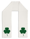 Traditional Irish Shamrock Adult Fleece 64&#x22; Scarf-TooLoud-White-One-Size-Adult-Davson Sales