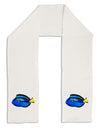 Blue Tang Fish Adult Fleece 64&#x22; Scarf-TooLoud-White-One-Size-Adult-Davson Sales