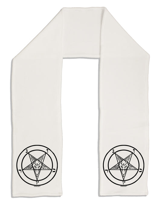Sigil of Baphomet Adult Fleece 64&#x22; Scarf by-TooLoud-White-One-Size-Adult-Davson Sales
