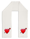 Shot Through the Heart Cute Adult Fleece 64&#x22; Scarf by-TooLoud-White-One-Size-Adult-Davson Sales