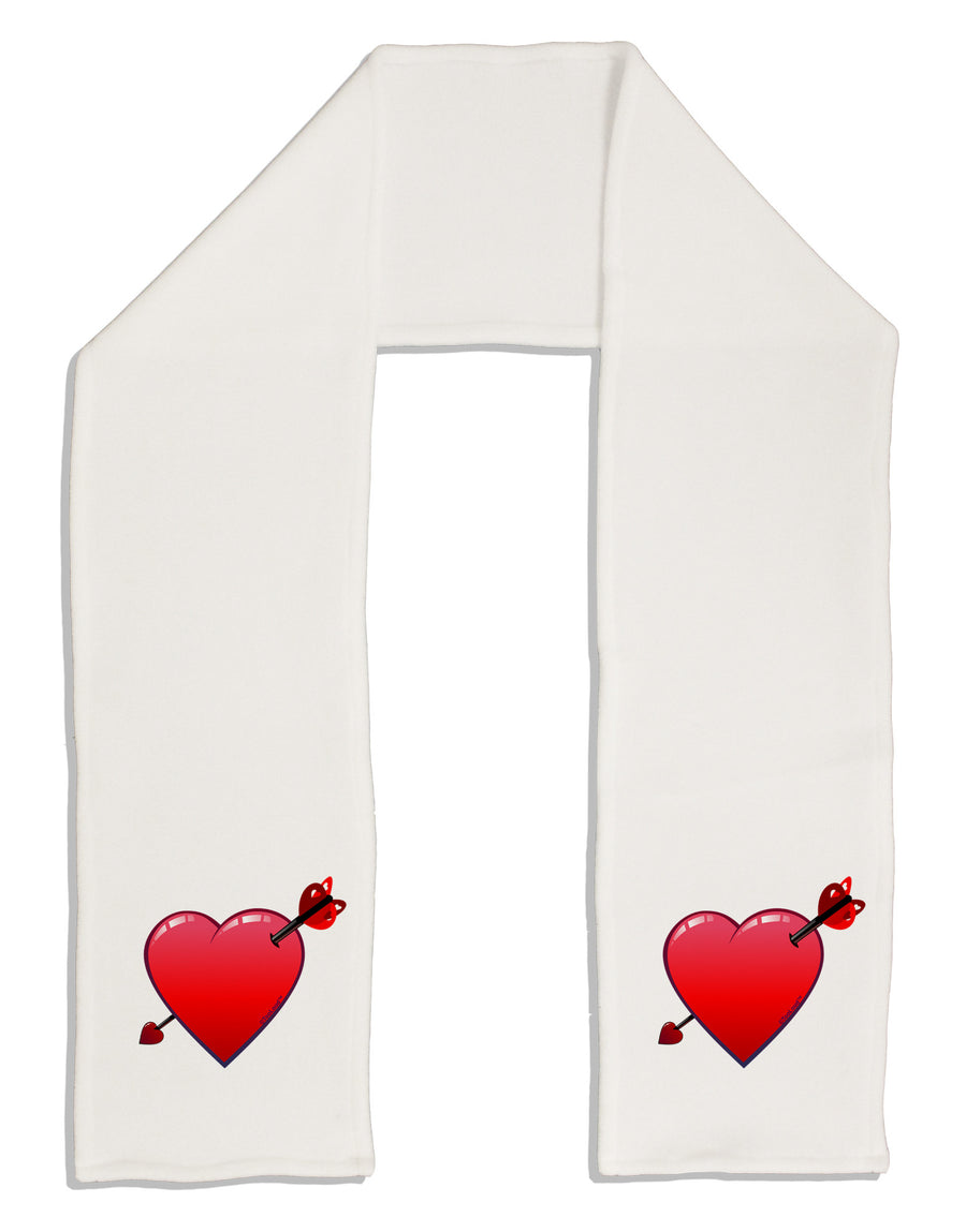 Shot Through the Heart Cute Adult Fleece 64&#x22; Scarf by-TooLoud-White-One-Size-Adult-Davson Sales