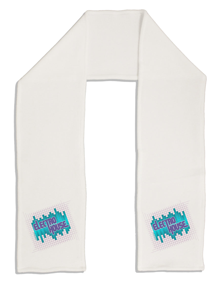 Electro House Equalizer Adult Fleece 64&#x22; Scarf-TooLoud-White-One-Size-Adult-Davson Sales