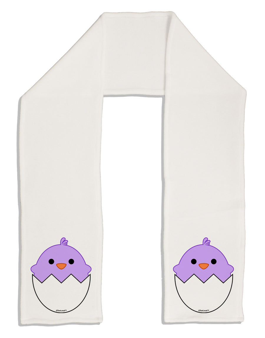 Cute Hatching Chick - Purple Adult Fleece 64&#x22; Scarf by TooLoud-TooLoud-White-One-Size-Adult-Davson Sales