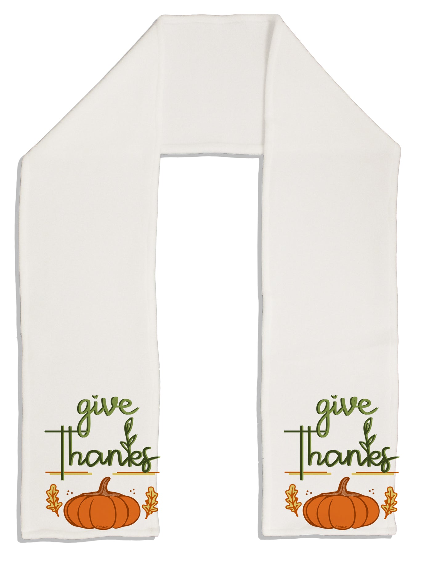 Give Thanks Adult Fleece 64 Inch Scarf-Scarves-TooLoud-White-One-Size-Adult-Davson Sales