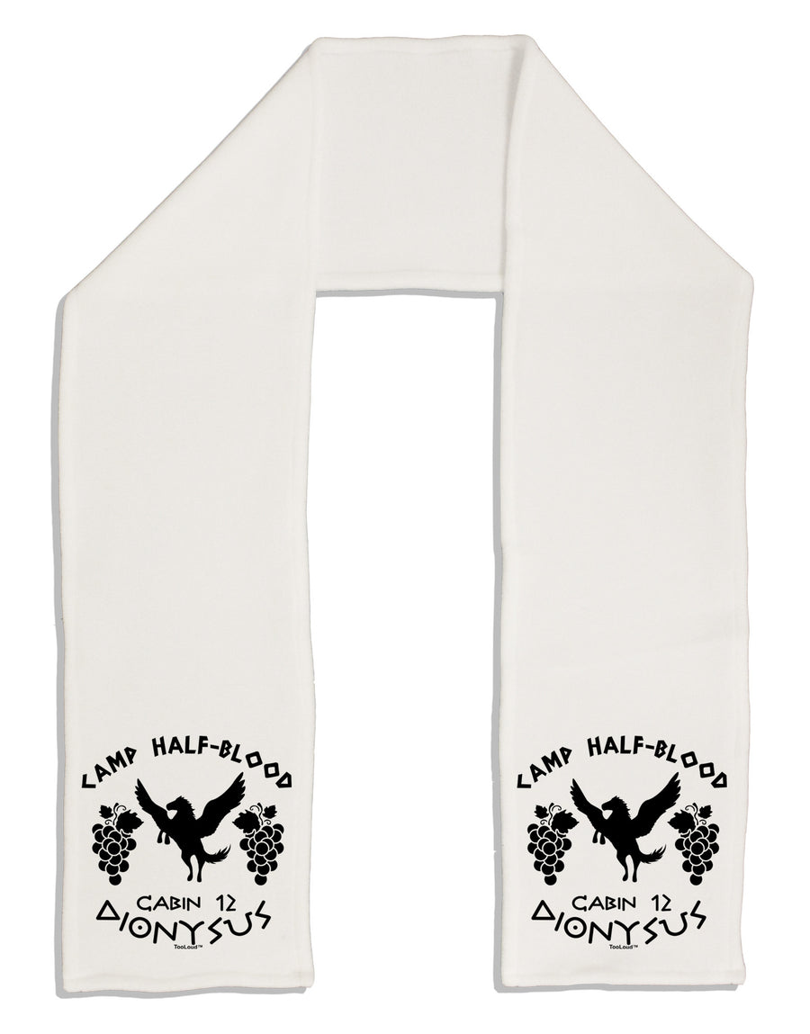 Camp Half Blood Cabin 12 Dionysus Adult Fleece 64&#x22; Scarf by-TooLoud-White-One-Size-Adult-Davson Sales