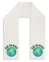 Go Green - Planet Earth Adult Fleece 64&#x22; Scarf-TooLoud-White-One-Size-Adult-Davson Sales