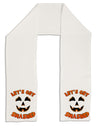 Let's Get Smashed Pumpkin Adult Fleece 64&#x22; Scarf by TooLoud-TooLoud-White-One-Size-Adult-Davson Sales