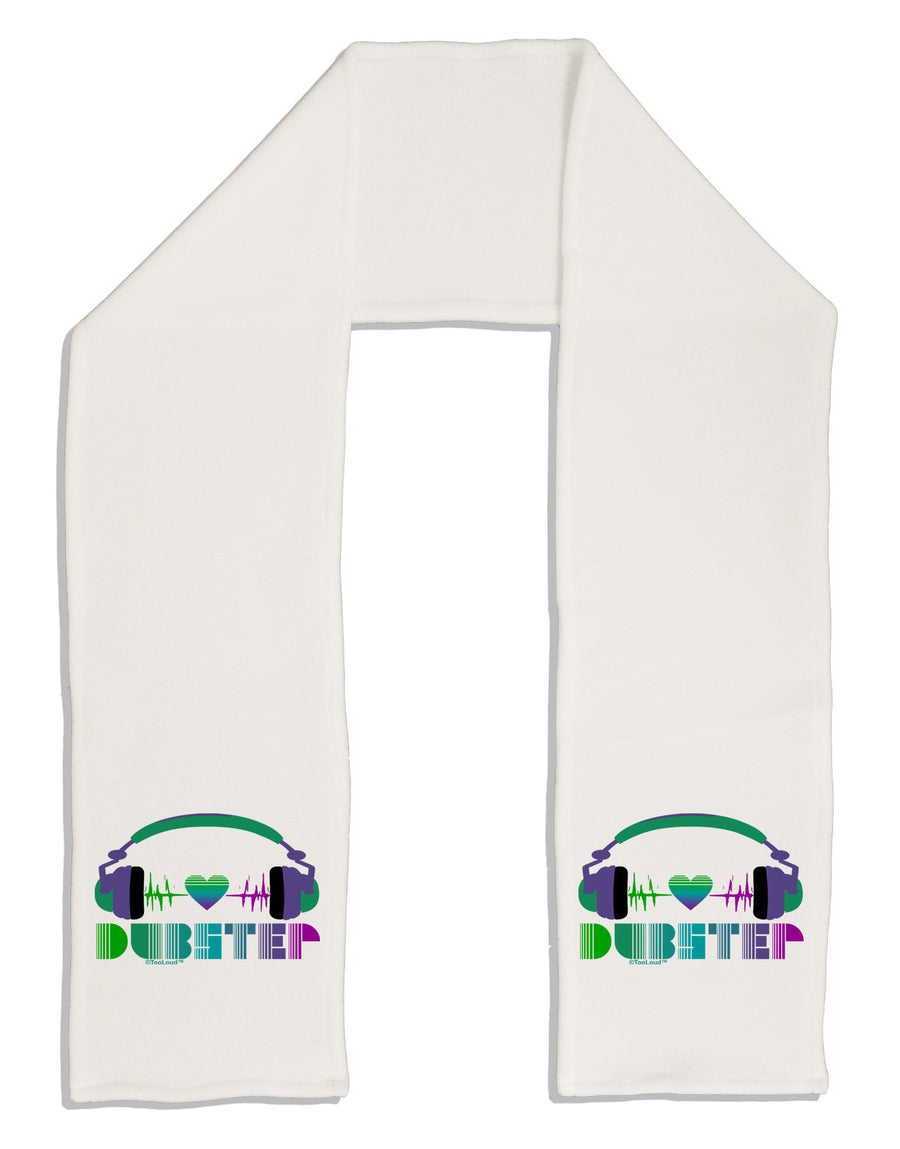 Heart Dubstep Adult Fleece 64&#x22; Scarf-TooLoud-White-One-Size-Adult-Davson Sales