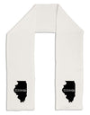 Illinois - United States Shape Adult Fleece 64&#x22; Scarf by TooLoud-TooLoud-White-One-Size-Adult-Davson Sales