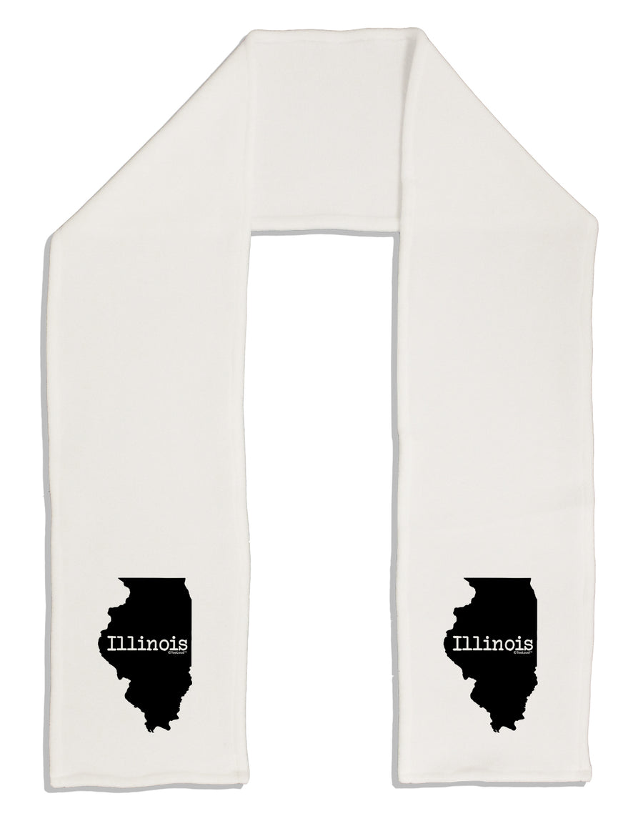 Illinois - United States Shape Adult Fleece 64&#x22; Scarf by TooLoud-TooLoud-White-One-Size-Adult-Davson Sales