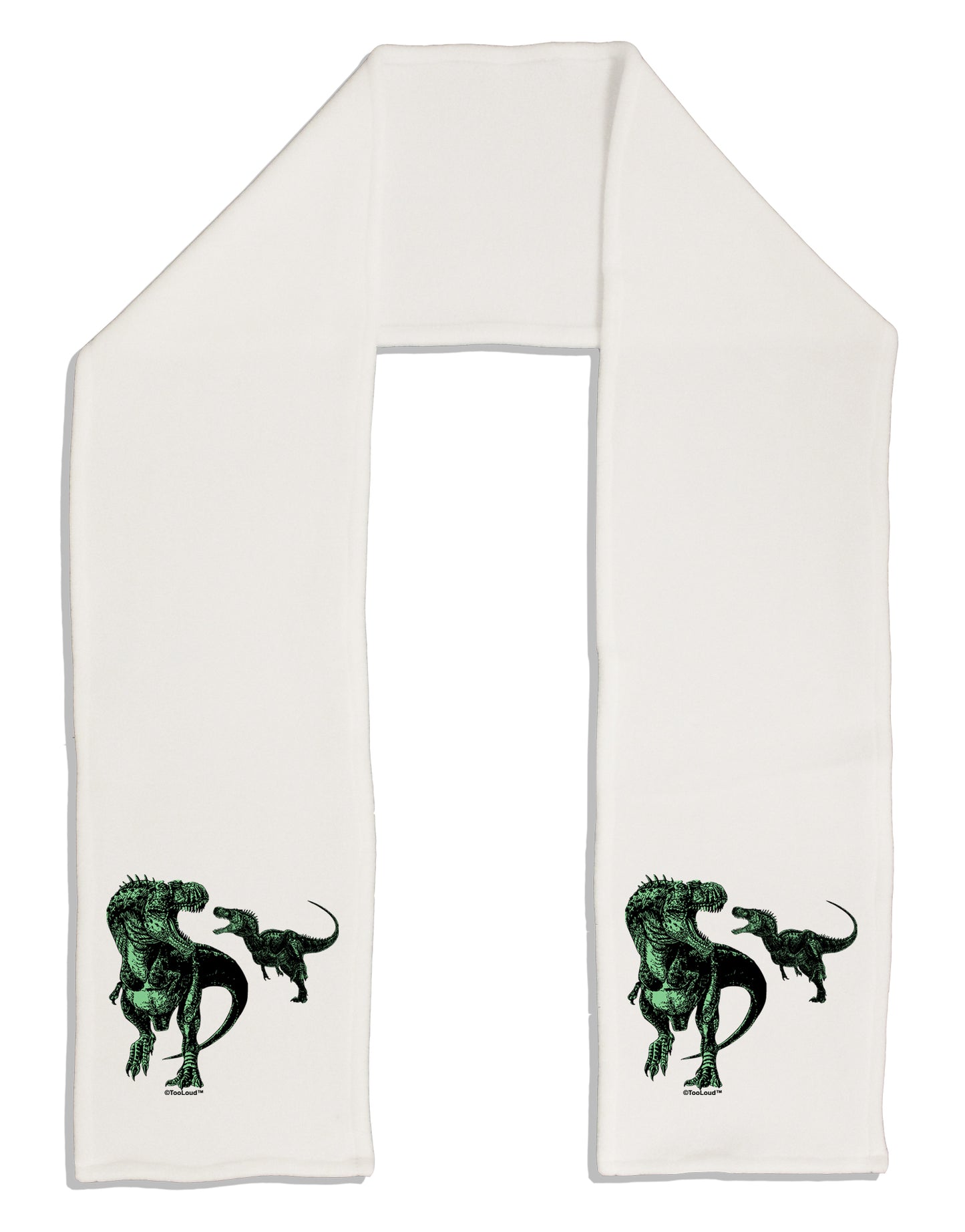 Jurassic Dinosaur Design 1 Adult Fleece 64&#x22; Scarf by TooLoud-TooLoud-White-One-Size-Adult-Davson Sales