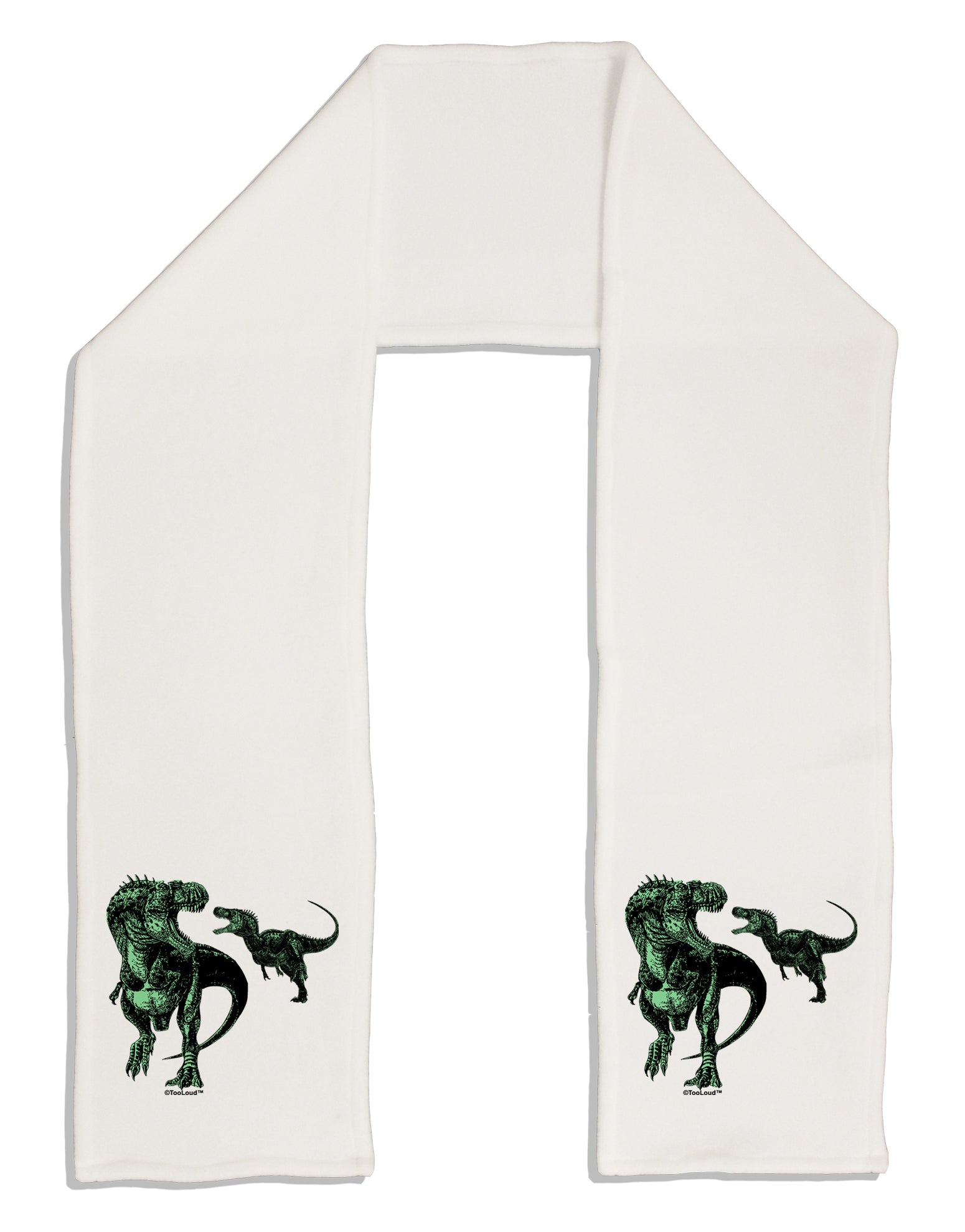 Jurassic Dinosaur Design 1 Adult Fleece 64&#x22; Scarf by TooLoud-TooLoud-White-One-Size-Adult-Davson Sales