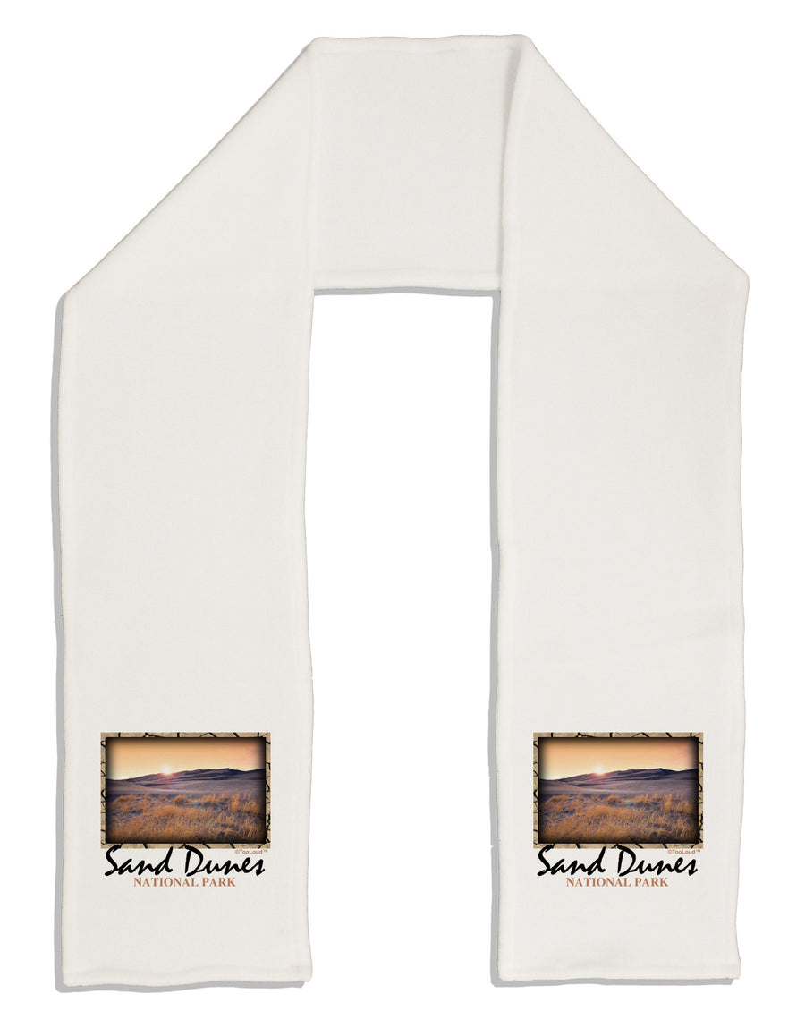 Colorado Sand Dunes Text Adult Fleece 64&#x22; Scarf-TooLoud-White-One-Size-Adult-Davson Sales