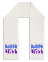 Basic Witch Color Blue Adult Fleece 64&#x22; Scarf-TooLoud-White-One-Size-Adult-Davson Sales