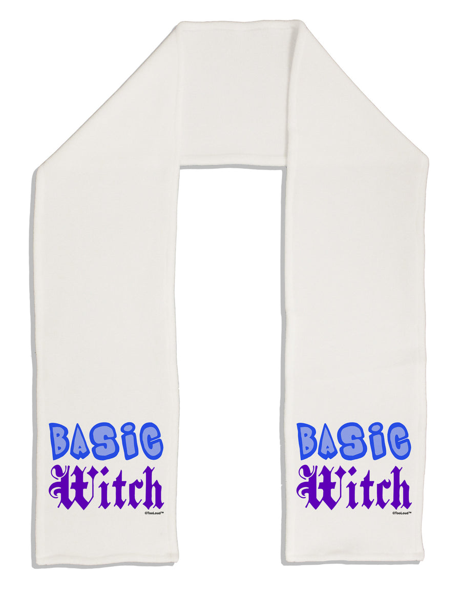 Basic Witch Color Blue Adult Fleece 64&#x22; Scarf-TooLoud-White-One-Size-Adult-Davson Sales