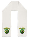 Soccer Ball Flag - Brazil Adult Fleece 64&#x22; Scarf-TooLoud-White-One-Size-Adult-Davson Sales