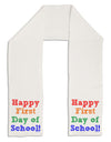 Happy First Day of School Adult Fleece 64&#x22; Scarf-TooLoud-White-One-Size-Adult-Davson Sales