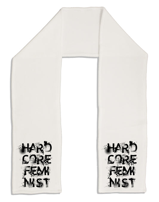 Hardcore Feminist Adult Fleece 64&#x22; Scarf-TooLoud-White-One-Size-Adult-Davson Sales