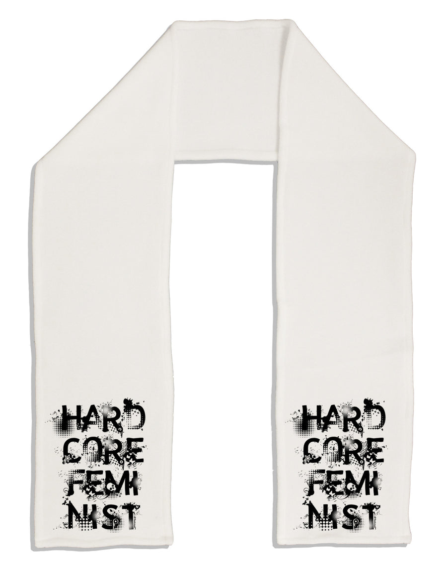Hardcore Feminist Adult Fleece 64&#x22; Scarf-TooLoud-White-One-Size-Adult-Davson Sales