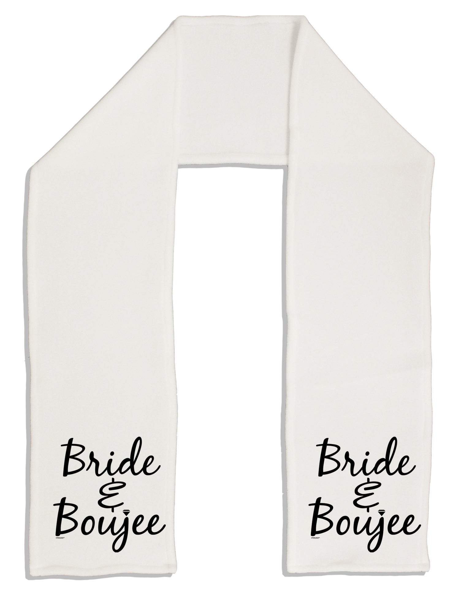 TooLoud Bride and Boujee Adult Fleece 64 Inch Scarf-Scarves-TooLoud-White-One-Size-Adult-Davson Sales