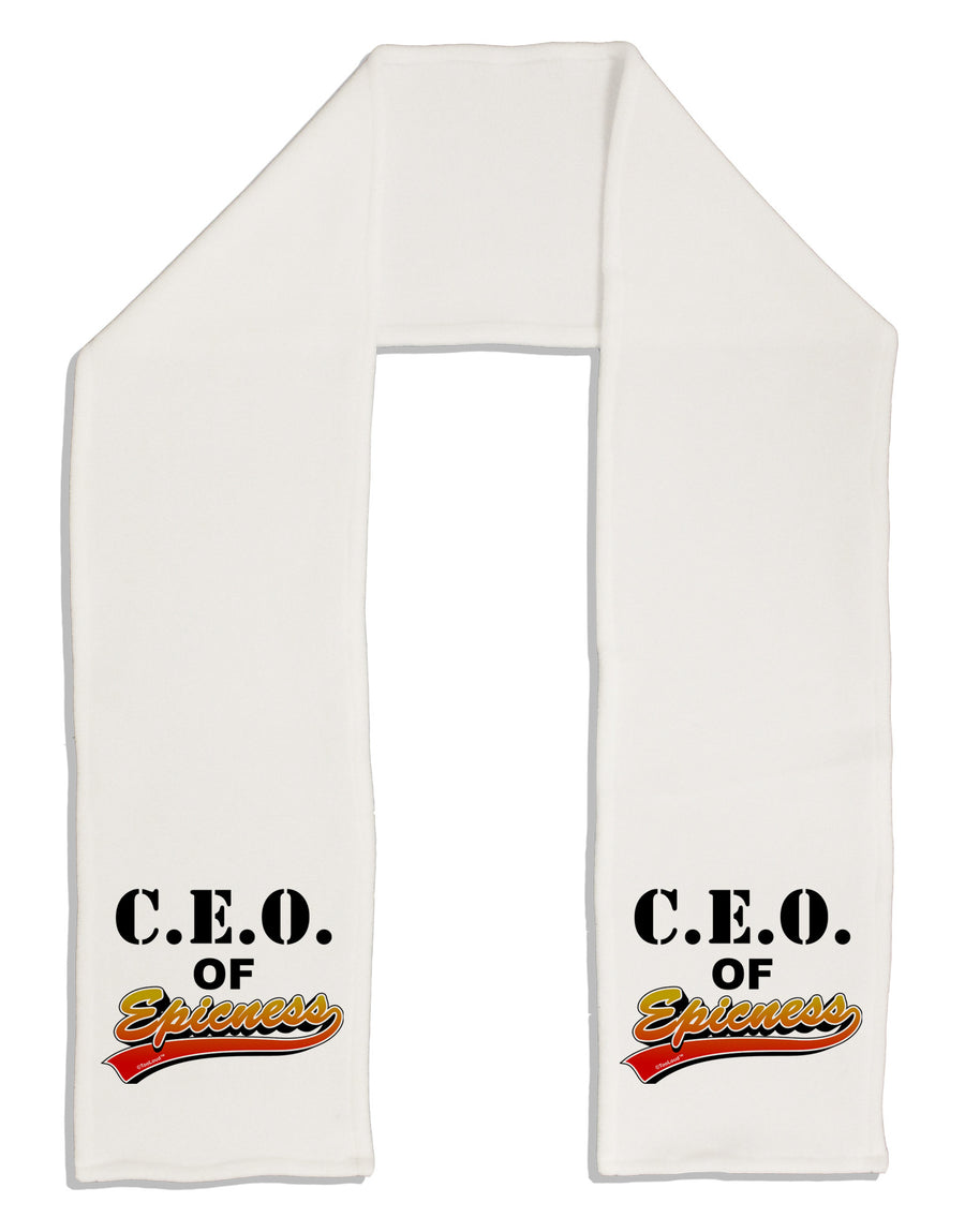 CEO Of Epicness Adult Fleece 64&#x22; Scarf-TooLoud-White-One-Size-Adult-Davson Sales