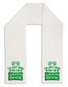 Just Here For The Green Beer Adult Fleece 64&#x22; Scarf-TooLoud-White-One-Size-Adult-Davson Sales