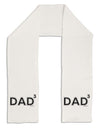 Dad Cubed - Dad of Three Adult Fleece 64&#x22; Scarf-TooLoud-White-One-Size-Adult-Davson Sales