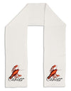 Cancer Color Illustration Adult Fleece 64&#x22; Scarf-TooLoud-White-One-Size-Adult-Davson Sales