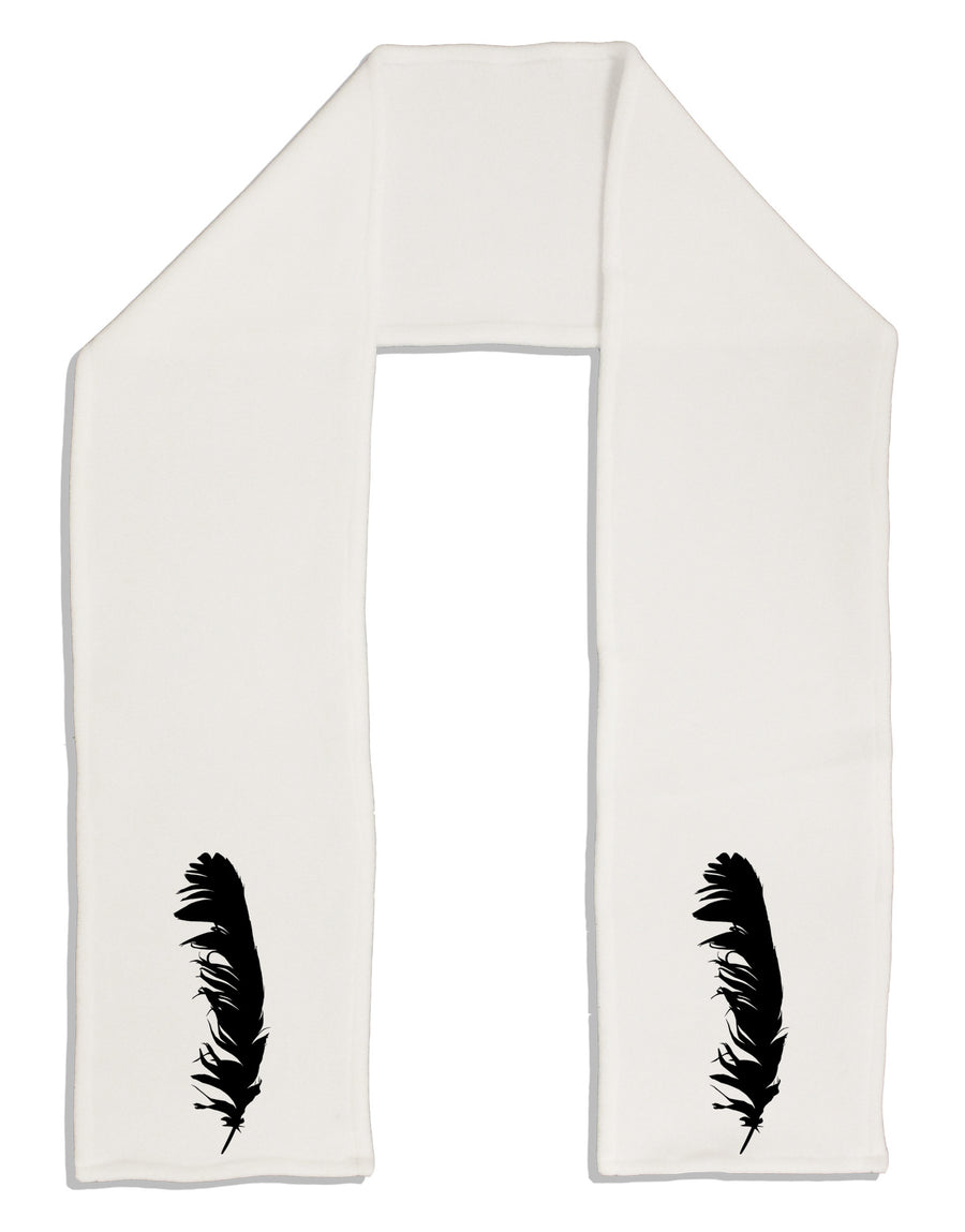 Black Feather Adult Fleece 64&#x22; Scarf-TooLoud-White-One-Size-Adult-Davson Sales