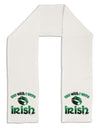 TooLoud You Wish I Were Irish Adult Fleece 64&#x22; Scarf-TooLoud-White-One-Size-Adult-Davson Sales