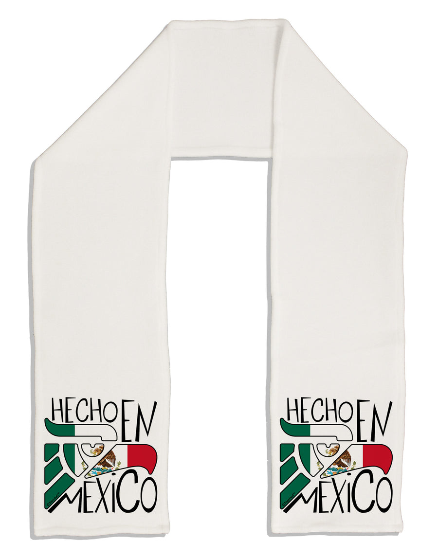 Hecho en Mexico Design - Mexican Flag Adult Fleece 64&#x22; Scarf by TooLoud-TooLoud-White-One-Size-Adult-Davson Sales