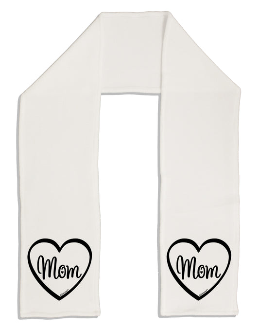 Mom Heart Design Adult Fleece 64&#x22; Scarf by TooLoud-TooLoud-White-One-Size-Adult-Davson Sales