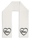 Mom Heart Design Adult Fleece 64&#x22; Scarf by TooLoud-TooLoud-White-One-Size-Adult-Davson Sales