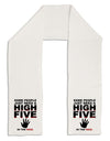 High Five In The Face Adult Fleece 64&#x22; Scarf-TooLoud-White-One-Size-Adult-Davson Sales