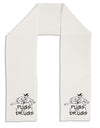 TooLoud Pugs Not Drugs Adult Fleece 64 Inch Scarf-Scarves-TooLoud-White-One-Size-Adult-Davson Sales