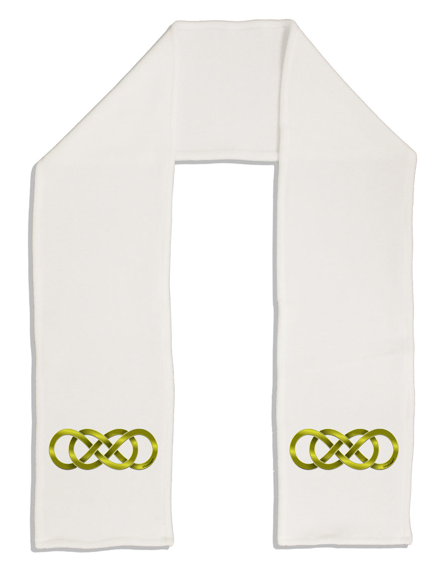 Double Infinity Gold Adult Fleece 64&#x22; Scarf-TooLoud-White-One-Size-Adult-Davson Sales