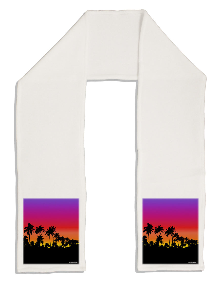 Palm Trees and Sunset Design Adult Fleece 64&#x22; Scarf by TooLoud-TooLoud-White-One-Size-Adult-Davson Sales