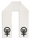 Distressed Feminism Symbol Adult Fleece 64&#x22; Scarf-TooLoud-White-One-Size-Adult-Davson Sales