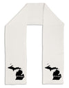 Michigan - United States Shape Adult Fleece 64&#x22; Scarf-TooLoud-White-One-Size-Adult-Davson Sales