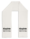 Personalized Captain Adult Fleece 64&#x22; Scarf-TooLoud-White-One-Size-Adult-Davson Sales