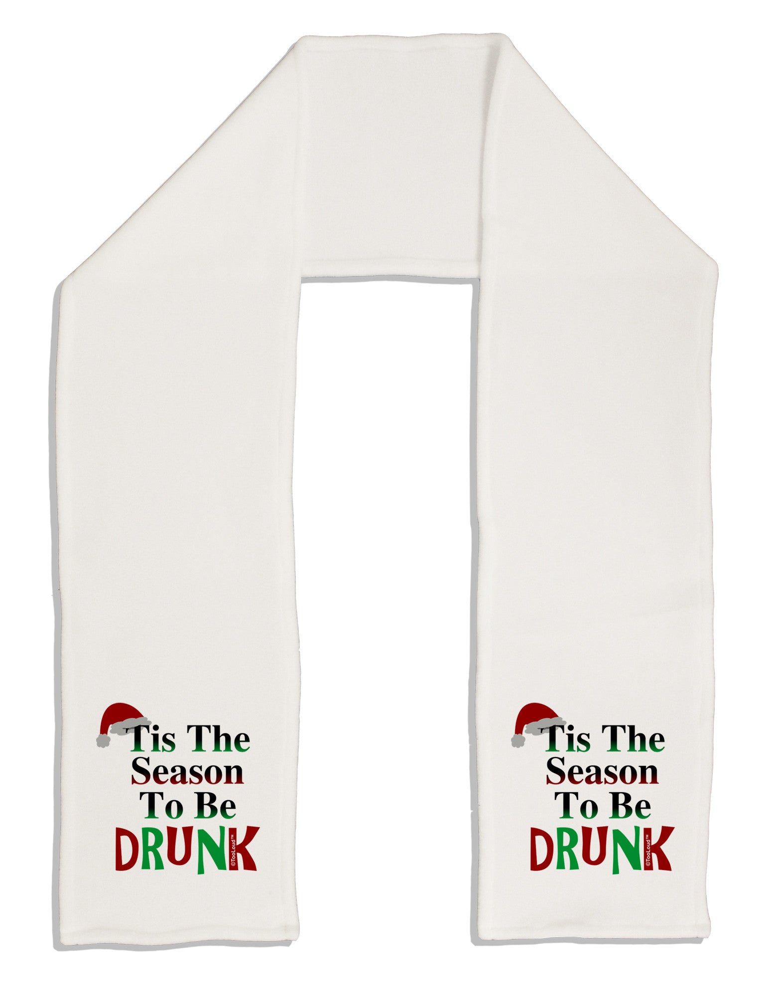 Season To Be Drunk Adult Fleece 64&#x22; Scarf-TooLoud-White-One-Size-Adult-Davson Sales