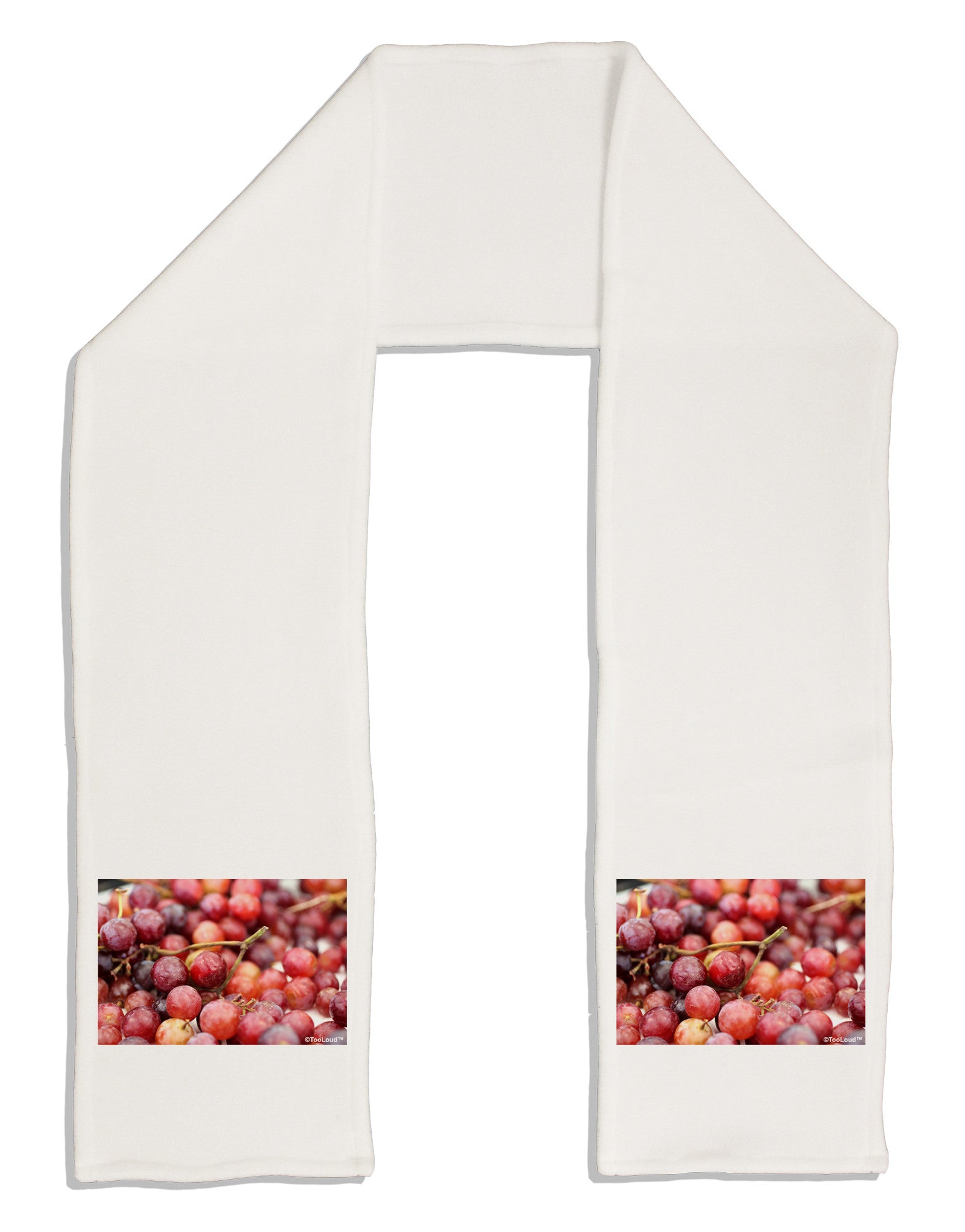 Buy Local - Grapes Adult Fleece 64&#x22; Scarf-TooLoud-White-One-Size-Adult-Davson Sales