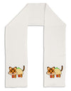 Cute Taco Tiger Adult Fleece 64&#x22; Scarf-TooLoud-White-One-Size-Adult-Davson Sales