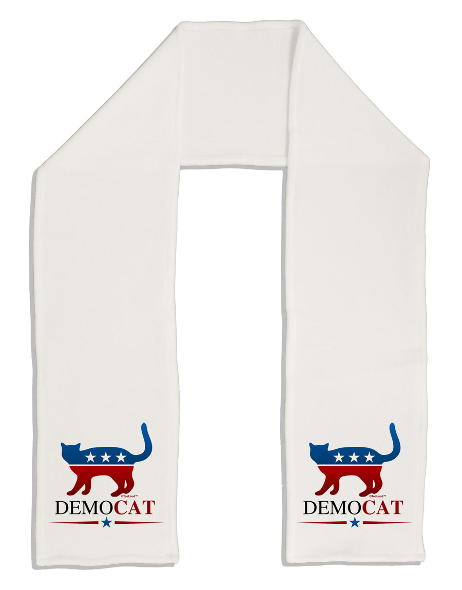 DemoCAT Adult Fleece 64&#x22; Scarf-TooLoud-White-One-Size-Adult-Davson Sales