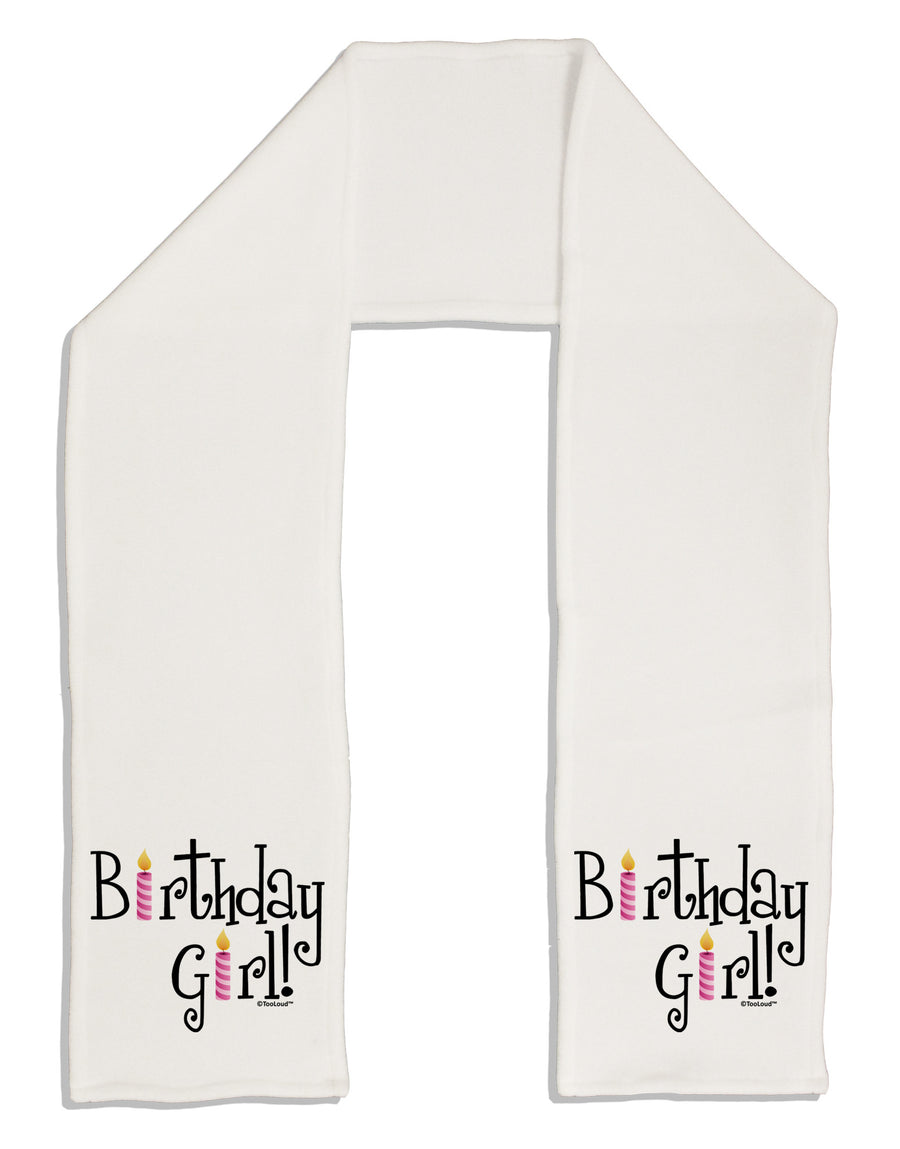 Birthday Girl - Birthday Candles Adult Fleece 64&#x22; Scarf by TooLoud-TooLoud-White-One-Size-Adult-Davson Sales