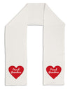 Proud Grandma Heart Adult Fleece 64" Scarf-TooLoud-White-One-Size-Adult-Davson Sales